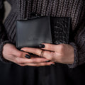 Classic Leather Wallet MINI TAAL - Black