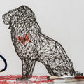 Majestic Lion Wire Art Sculpture – Leijonaveistos
