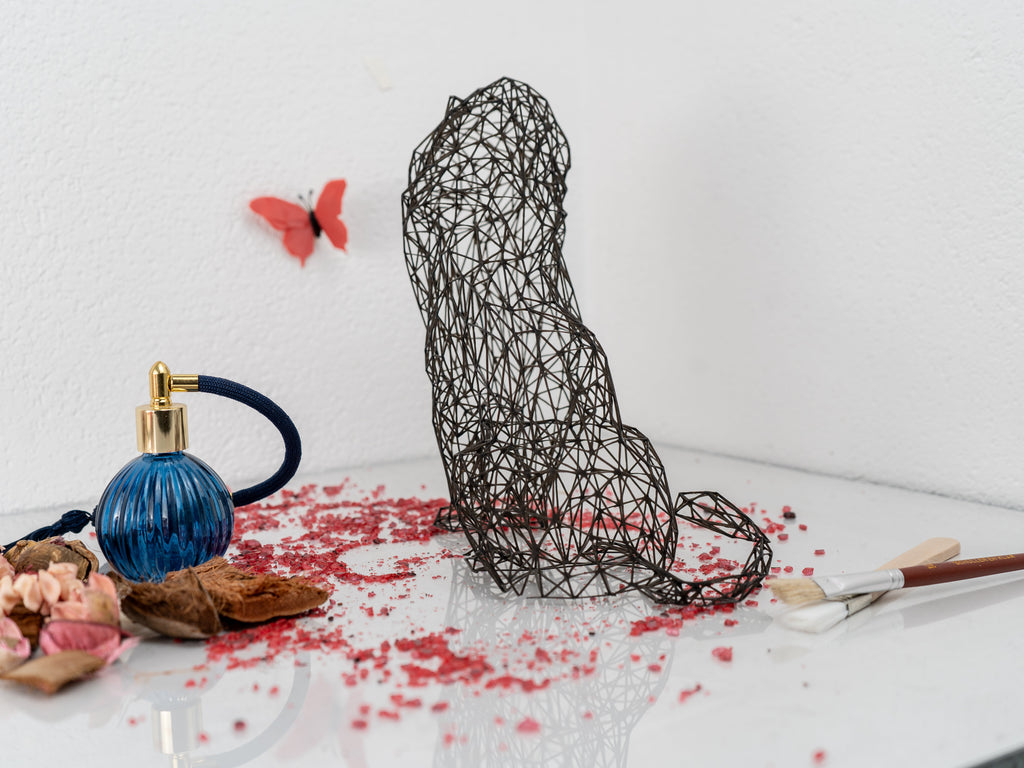 Majestic Lion Wire Art Sculpture – Leijonaveistos