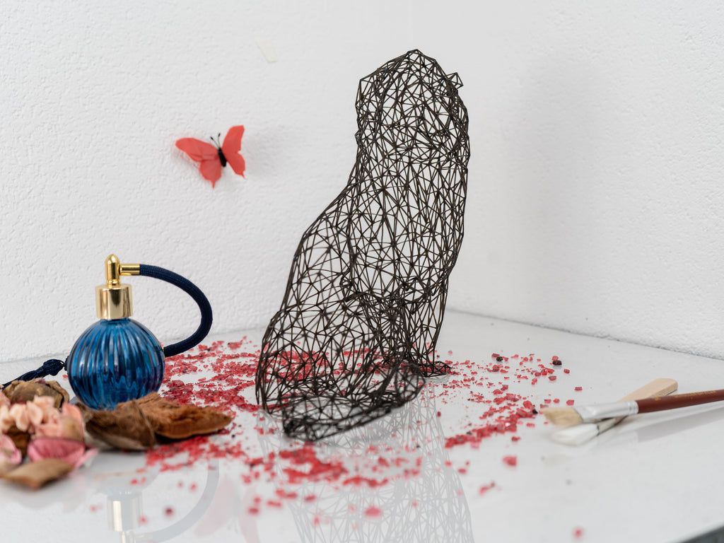 Majestic Lion Wire Art Sculpture – Leijonaveistos