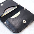 SUNDAY Wallet - Black Textured Leather