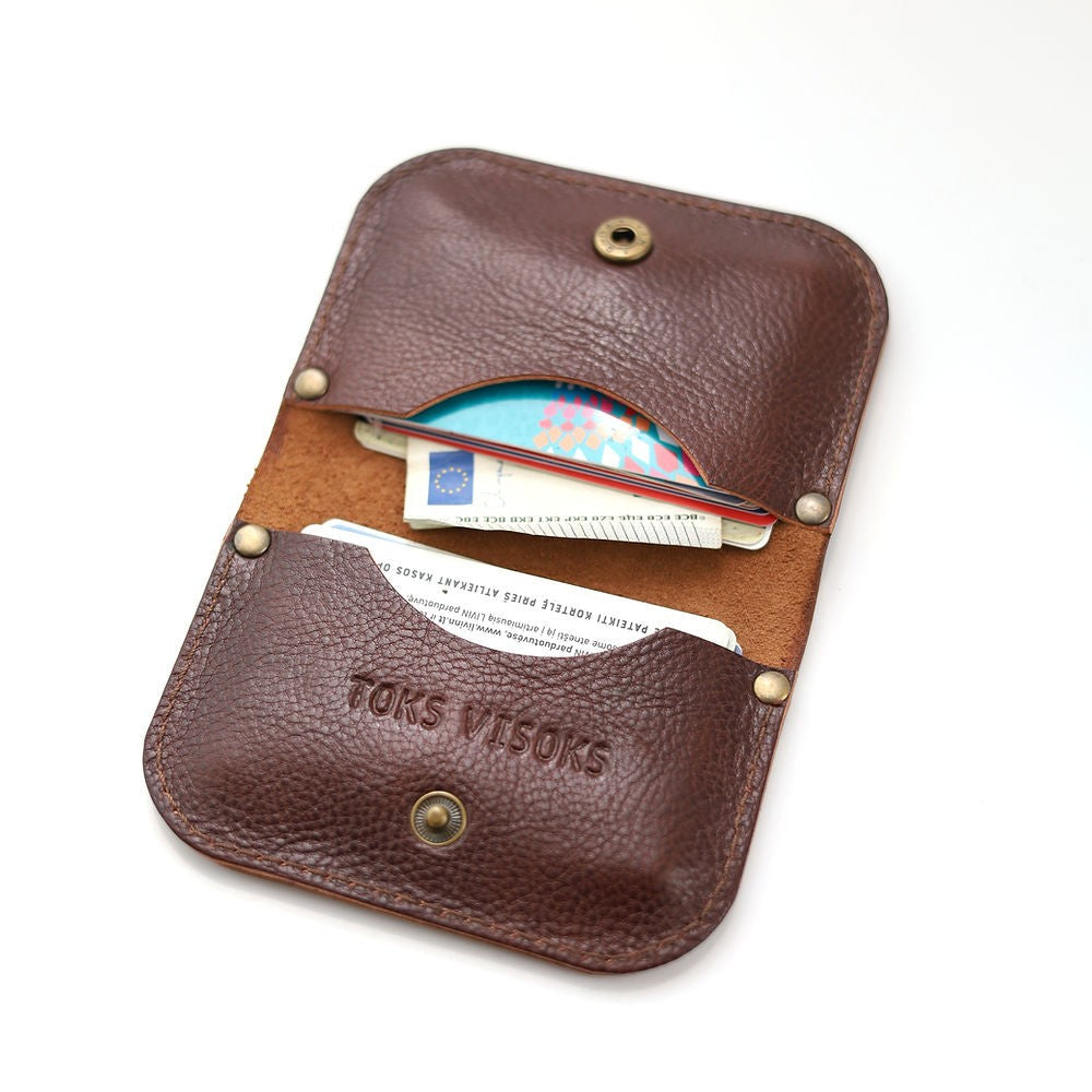 SUNDAY Wallet - Marble Brown and Chestnut